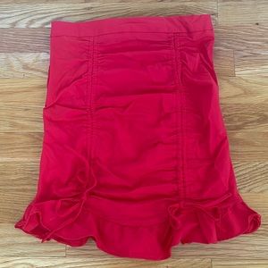 NEVER WORN red skirt from boutique in Charleston SC